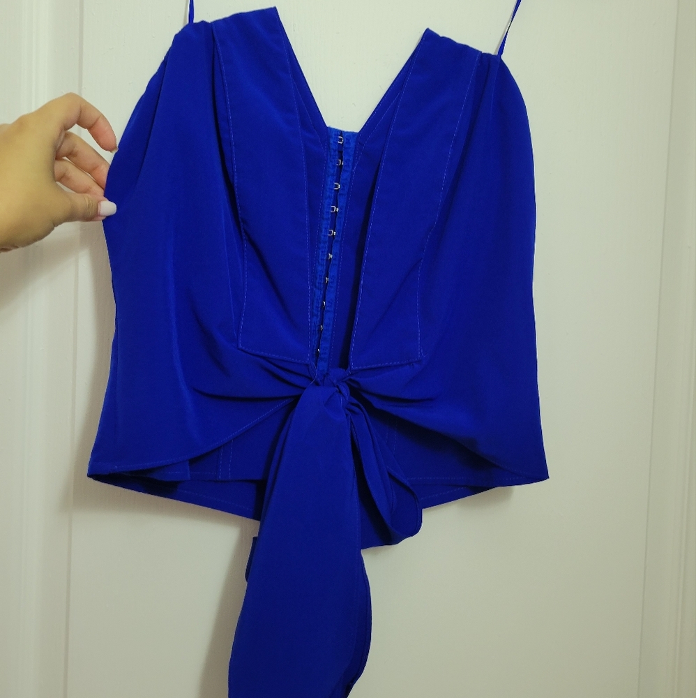 Blue corset